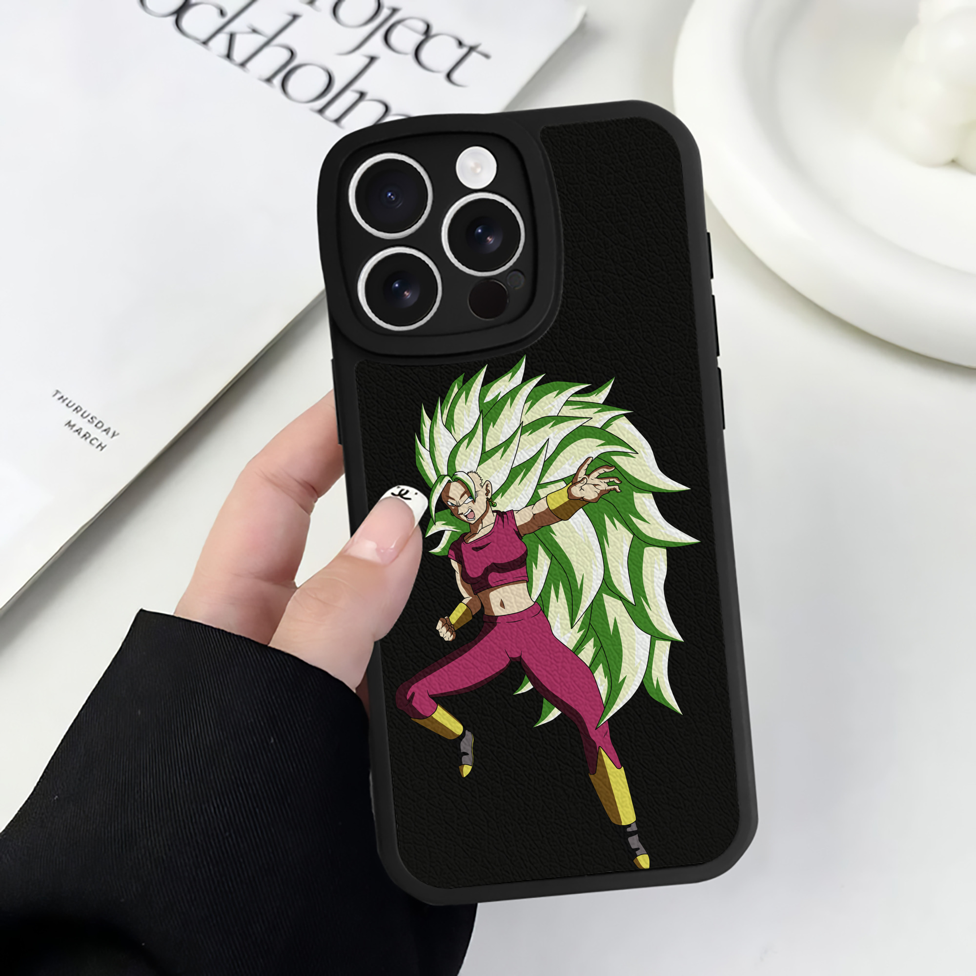 （画像用） ドラゴンボール DRAGON BALL 【iPhone 16シリーズ対応】シリコンスマホケース（レザー調） 材質：シリコン